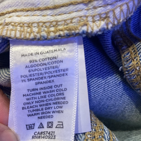 LOFT Size 2 High Waist Skinny Slim Pockets Light Blue Distressed Blue Jeans - Picture 14 of 14